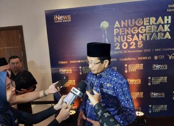 Menag Dapat Anugerah Penggerak Nusantara 2025 Bidang Harmoni dan Ekoteologi