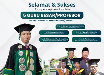 Lima Guru Besar IAIN Kerinci
