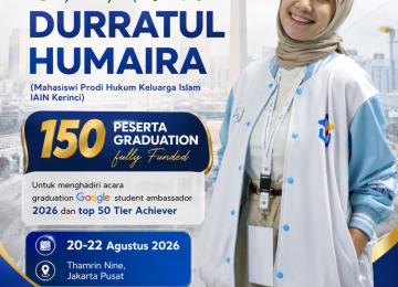 Durratul Humaira Terpilih Ikuti Graduation Google Student Ambassador 2026 di Jakarta