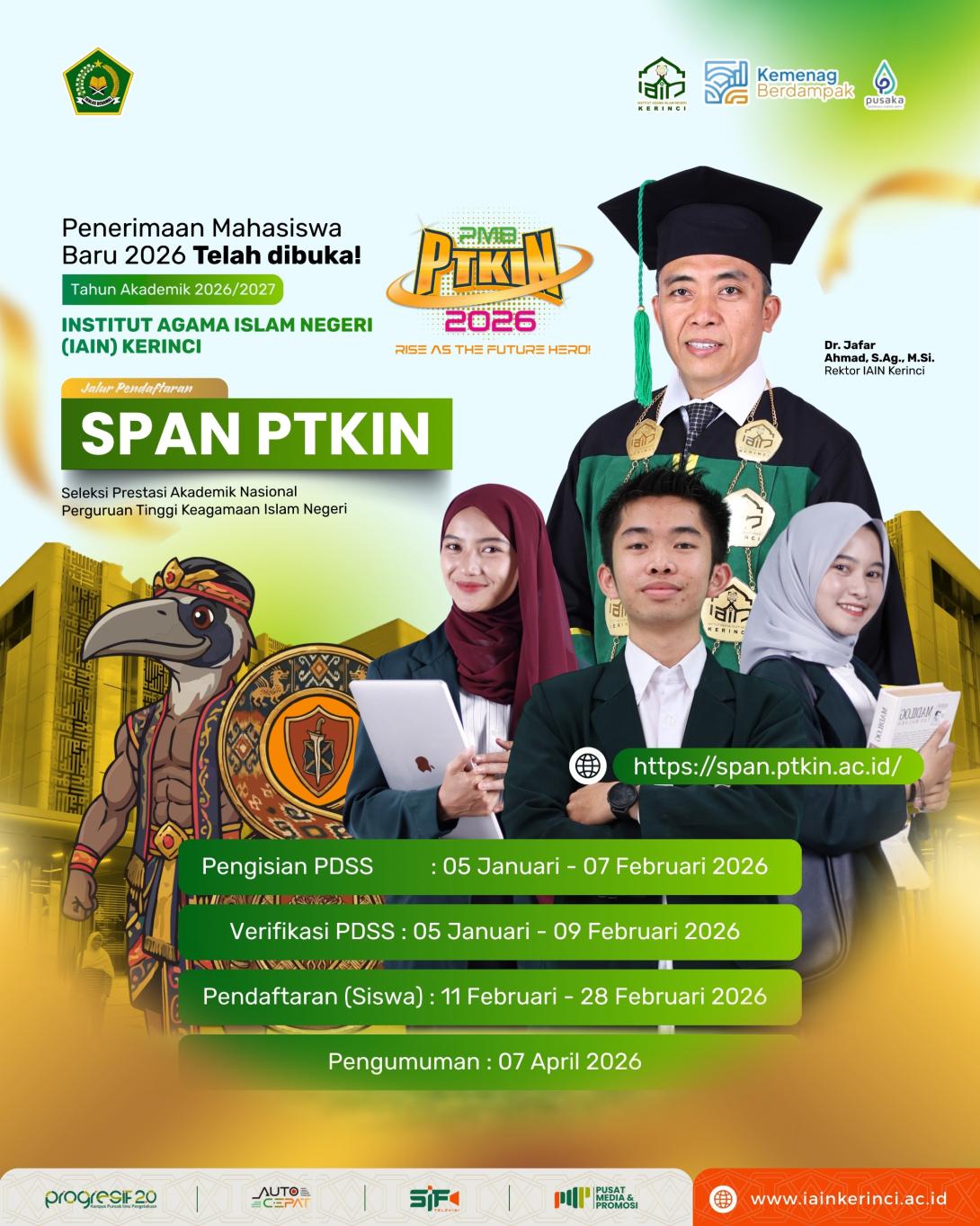 Ting!!! Penerimaan Mahasiswa Baru 2026 Dibuka, Rektor Ajak Seluruh Sekolah Berpartisipasi